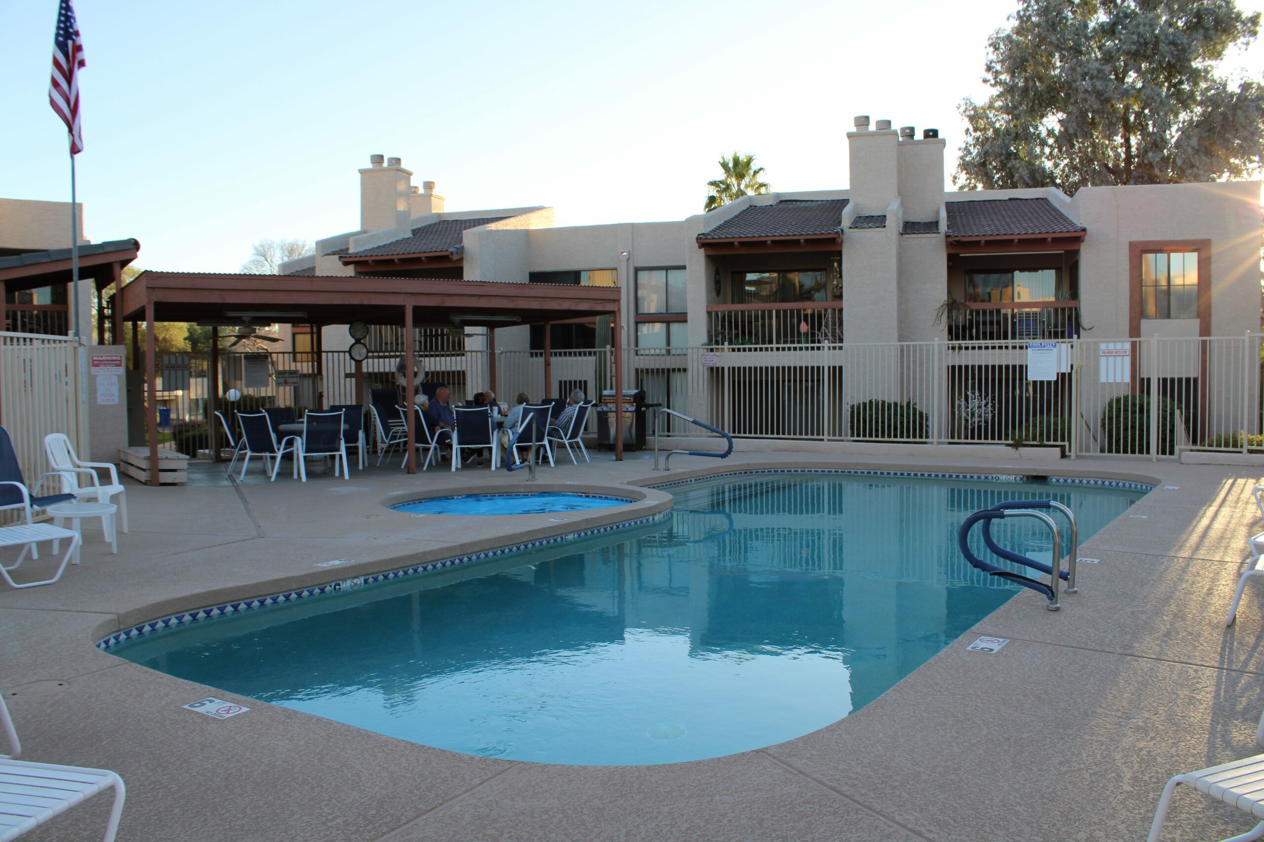 People Gathered In The Swimming Pool